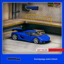 Koenigsegg  - Jesko blue - 1:64 - Tarmac - T64G-TL052-BL - TC-T64G-TL052-BL | Tom's Modelauto's
