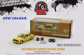 Mitsubishi  - Lancer EX2000 Turbo yellow - 1:64 - BM Creations - 64B0212 - BM64B0212rhd | Toms Modelautos