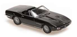 Maserati  - Ghibli Spyder 1969 black - 1:43 - Maxichamps - 940123331 - mc940123331 | Tom's Modelauto's