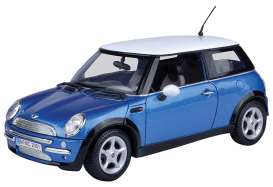 Mini  - 2004 blue/white - 1:18 - Motor Max - 73114b - mmax73114b | Toms Modelautos