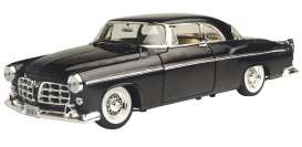 Chrysler  - 1955 black - 1:24 - Motor Max - 73302bk - mmax73302bk | Toms Modelautos