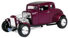 Ford  - 1932 burgundy - 1:18 - Motor Max - 73172C - mmax73172b | Toms Modelautos