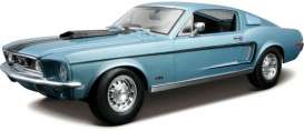 Ford  - Mustang GT Cobra  1968 blue/black - 1:18 - Maisto - 31167b - mai31167b | Toms Modelautos
