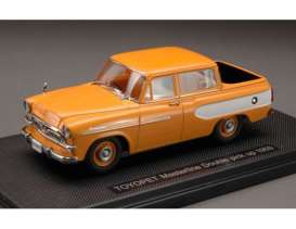 Toyopet  - 1959 yellow - 1:43 - Ebbro - ebb44431 | Toms Modelautos