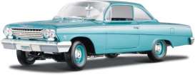 Chevrolet  - Bel Air 1962 turquoise - 1:18 - Maisto - 31641B - mai31641t | Toms Modelautos