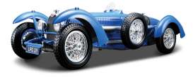 Bugatti  - blue - 1:18 - Bburago - 12062b - bura12062b | Tom's Modelauto's