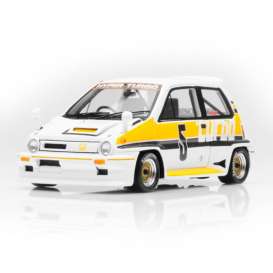 Honda  - 1982 white/yellow - 1:43 - Ebbro - ebb44473 | Toms Modelautos