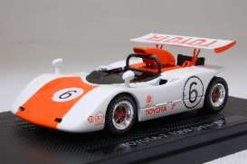 Toyota  - 1969 white/orange - 1:43 - Ebbro - ebb43711 | Toms Modelautos