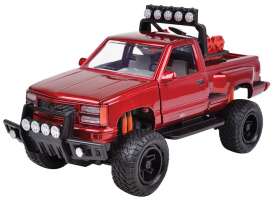 GMC  - 1992 red - 1:24 - Motor Max - 79136r - mmax79136r | Toms Modelautos