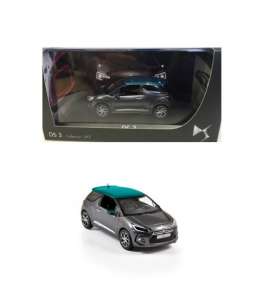 Citroen  - DS3 2014 grey/emeraude - 1:43 - Norev - 019487 - nor019487 | Toms Modelautos