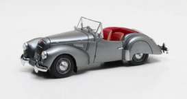 Lea Francis  - 1950 grey metallic - 1:43 - Matrix - 41205-021 - MX41205-021 | Toms Modelautos