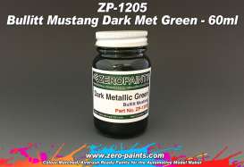 Zero Paints Paint - Dark Metallic Green - Zero Paints - ZP1205 | Toms Modelautos