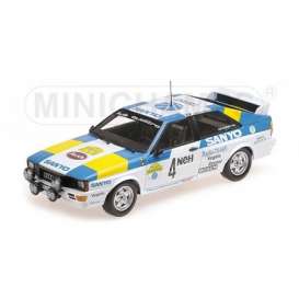 Audi  - 1982 white/blue/yellow - 1:18 - Minichamps - 155821105 - mc155821105 | Tom's Modelauto's