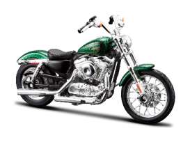 Harley Davidson  - 2012 green - 1:18 - Maisto - 13078 - mai13078 | Toms Modelautos