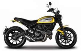 Ducati  - Scrambler black/yellow - 1:18 - Maisto - 14174 - mai14174 | Toms Modelautos