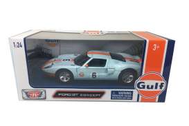 Ford  - GT light blue/orange - 1:24 - Motor Max - 79641 - mmax79641 | Toms Modelautos