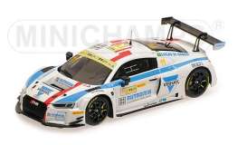 Audi  - R8 LMS 2017 white/blue - 1:43 - Minichamps - 437171711 - mc437171711 | Toms Modelautos