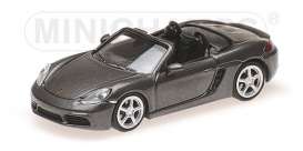 Porsche  - 718 Boxter 2016 grey - 1:87 - Minichamps - 870065131 - mc870065131 | Toms Modelautos