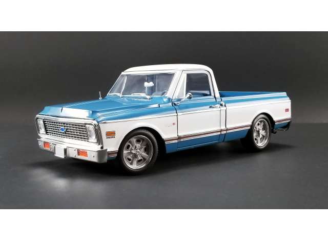 Chevrolet C10 Blue White 1 18 Acme Diecast Acme Tom S Modelauto S