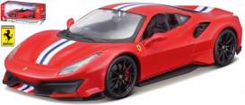 Ferrari  - 488 Pista red/white/black - 1:24 - Bburago - 26026 - bura26026 | Toms Modelautos