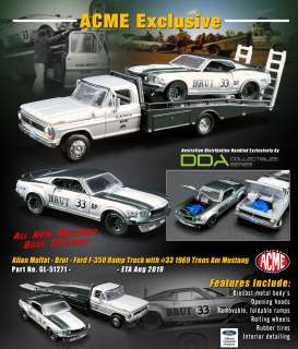 Ford  - Ramp Truck 1969 white/green/silver - 1:64 - Acme Diecast - 51271 - acme51271 | Toms Modelautos