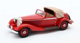 Mercedes Benz  - 500K 1935 red - 1:43 - Matrix - 11302-151 - MX11302-151 | Toms Modelautos