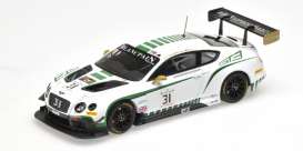 Bentley  - 2015 white/green - 1:43 - Almost Real - ALM430304 - ALM430304 | Toms Modelautos