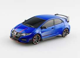 Honda  - Civic  2014 blue - 1:43 - Ebbro - 45235 - ebb45235 | Toms Modelautos