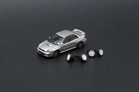 Subaru  - Impreza WRX 2001 silver - 1:64 - BM Creations - 64B0080 - BM64B0080rhd | Toms Modelautos