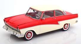 Ford  - Taunus 1957 red/white - 1:18 - KK - Scale - 180271 - kkdc180271 | Toms Modelautos