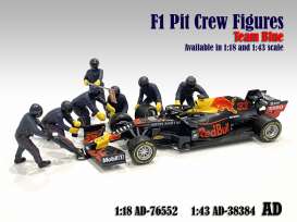 Figures diorama - Team Blue #1 2020 blue-purple - 1:43 - American Diorama - 38384 - AD38384 | Toms Modelautos