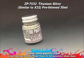 Zero Paints Paint - titanium silver - Zero Paints - ZP7032 | Toms Modelautos