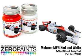 Zero Paints Paint - red and white - Zero Paints - ZP1602 | Toms Modelautos