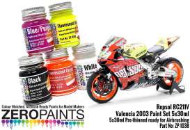 Zero Paints Paint - Honda set - Zero Paints - ZP1038 | Toms Modelautos