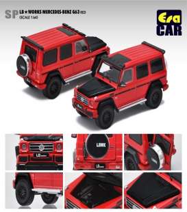 Liberty Walk Mercedes Benz - G63 AMG 2019 red - 1:64 - Era - Eramb204x4SP29 - Eramb204x4SP29 | Toms Modelautos