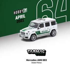 Mercedes Benz  - AMG G63 white/green - 1:64 - Tarmac - T64-040-DU - TC-T64-040DU | Toms Modelautos