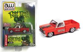 Chevrolet  - Cheyenne 10 *Rat Rod* 1978 red/white - 1:64 - Auto World - CP7723A - AWCP7723A | Toms Modelautos