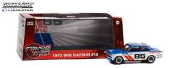 Datsun  - 510 1972 blue/white/red - 1:43 - GreenLight - 86345 - gl86345 | Toms Modelautos