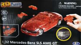 Mercedes Benz  - SLS AMG GT clear red - 1:32 - Happy Well - 57111 - happy57111 | Toms Modelautos