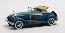 Isotta  - Fraschini 8A SS Castagna Roads 1929 blue - 1:43 - Matrix - 40907-011 - MX40907-011 | Toms Modelautos