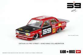 Datsun  - 510 Pro Street Kaido House red/black - 1:64 - Mini GT - KHMG003 - MGTKHMG003 | Tom's Modelauto's