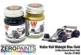 Zero Paints Paint - Walter Wolf Midnight Blue/Gold - Zero Paints - ZP1603 | Toms Modelautos