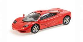 McLaren  - F1 Road car 1993 red - 1:43 - Maxichamps - 940133430 - mc940133430 | Toms Modelautos