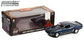 Chevrolet  - Camaro SS 1969 blue/black - 1:18 - Highway 61 - hwy18039 - hwy18039 | Tom's Modelauto's