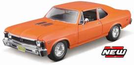 Chevrolet  - Nova 1970 orange - 1:24 - Maisto - 39262 - mai39262 | Toms Modelautos