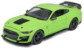 Ford  - Mustang green/black - 1:24 - Maisto - 31532B - mai31532B | Toms Modelautos