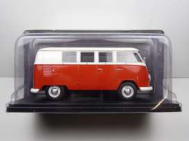 Volkswagen  - T1 1960 red - 1:24 - Magazine Models - PTVQ3 - mag24T1 | Toms Modelautos