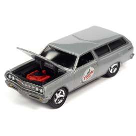 Chevrolet  - Chevelle 1965 silver - 1:64 - Johnny Lightning - SP173B - JLSP173B | Toms Modelautos