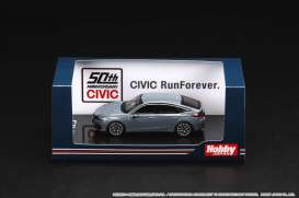 Honda  - Civic grey - 1:64 - Hobby Japan - HJ641046LGY - HJ641046LGY | Toms Modelautos