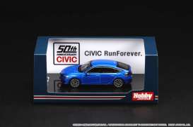 Honda  - Civic blue - 1:64 - Hobby Japan - HJ641046LBL - HJ641046LBL | Toms Modelautos